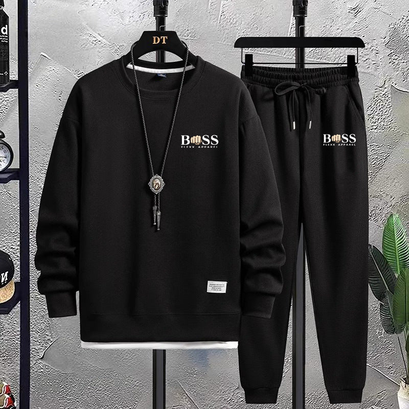 Casual Winter Hoodie and Pants Set for Fall (One Set)