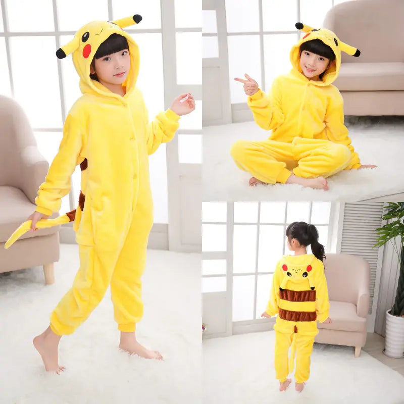 Pikachu Coral Fleece Pajamas for Kids (Unisex)