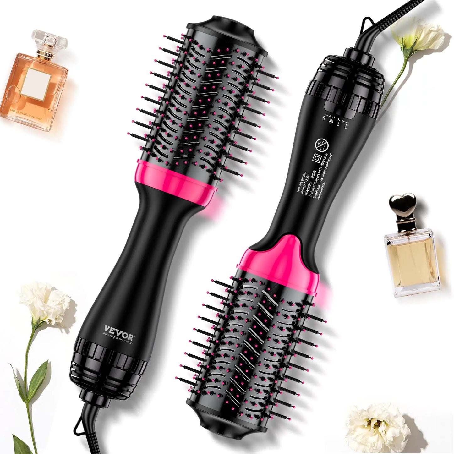 VEVOR Hair Blow Dryer Brush 4 in 1 Hair Dryer and Styler Volumizer