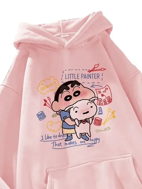Cute Cartoon Hooded Sweatshirt for Women