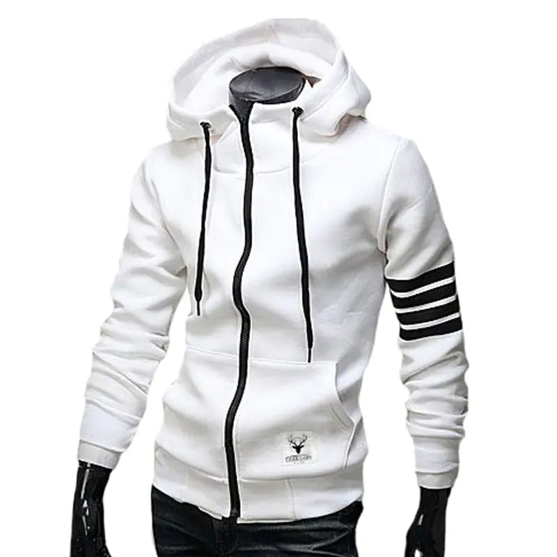 Men's Hooded Cardigan, Casual Sweatshirt Jacket