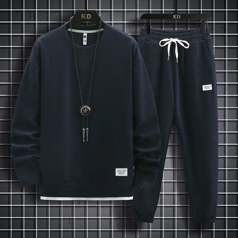 Casual Winter Hoodie and Pants Set for Fall (One Set)