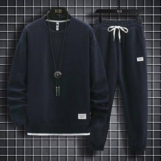 Casual Winter Hoodie and Pants Set for Fall (One Set)