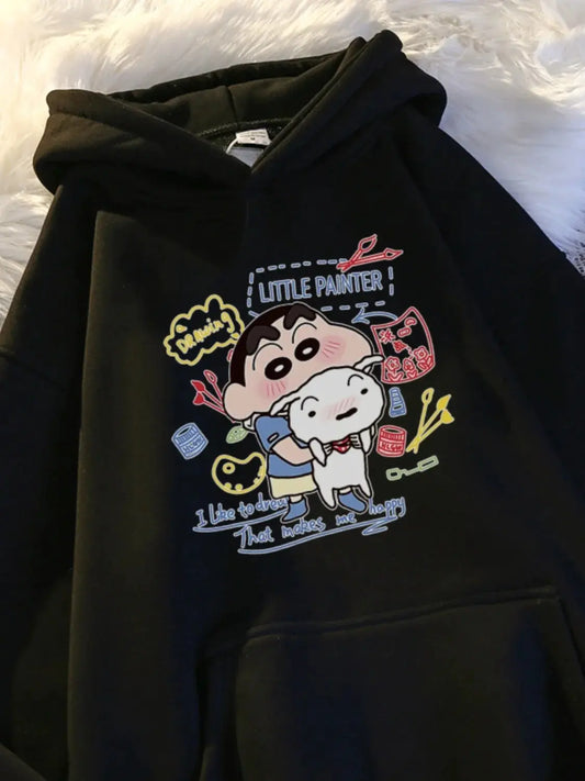 Cute Cartoon Hooded Sweatshirt for Women