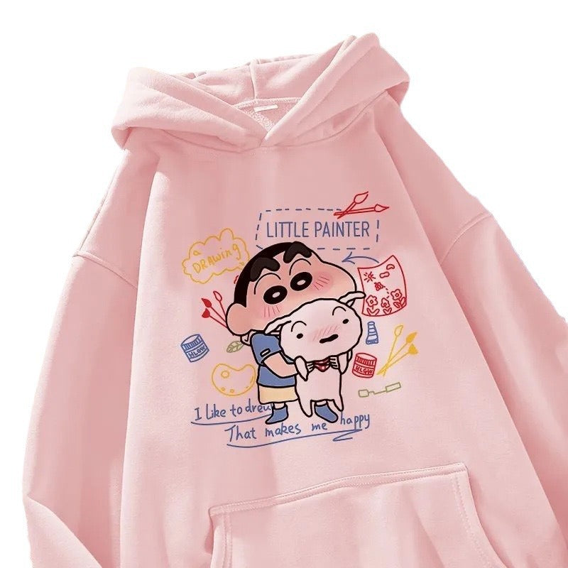 Cute Cartoon Hooded Sweatshirt for Women