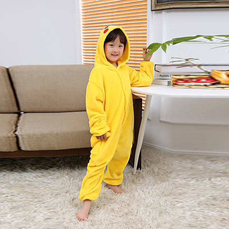 Pikachu Coral Fleece Pajamas for Kids (Unisex)
