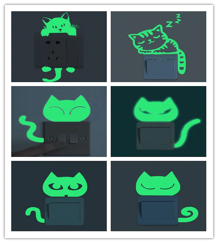 Glow-in-the-Dark Stickers and Switch Decor