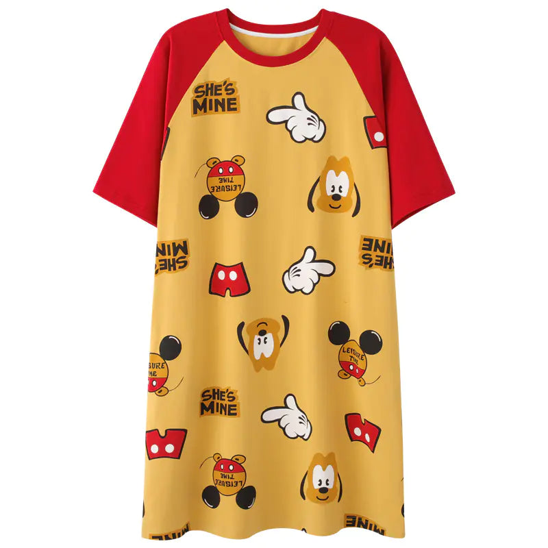 Cotton Short Sleeve Sleep Dress and Loungewear