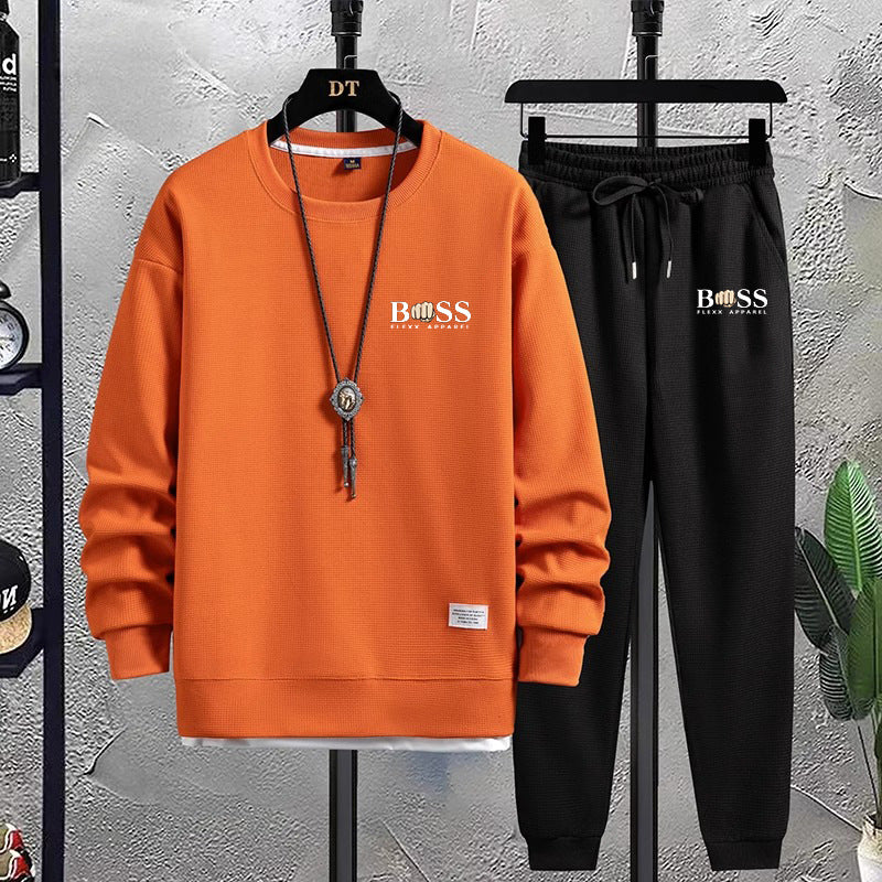 Casual Winter Hoodie and Pants Set for Fall (One Set)
