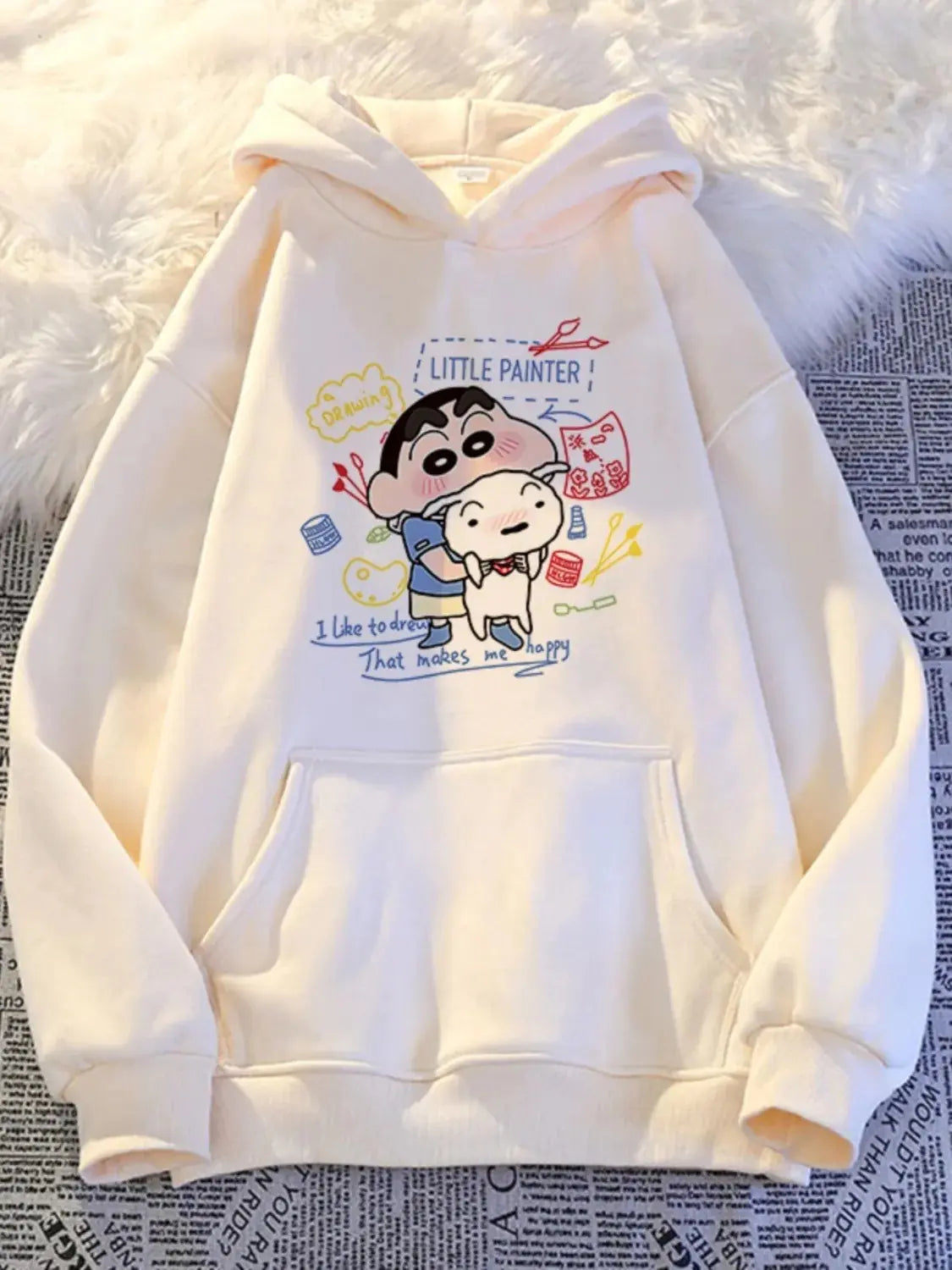 Cute Cartoon Hooded Sweatshirt for Women