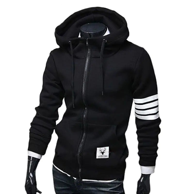 Men's Hooded Cardigan, Casual Sweatshirt Jacket