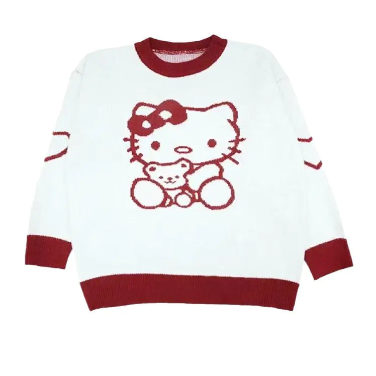Japanese Cute Cartoon Sweater for Fall/Winter Women