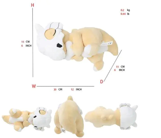 Cute Sleeping Cubone Plush Doll Pillow (Single)